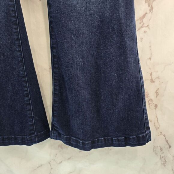 Torrid Jeans Women 16XS Dark Wash Bombshell Flare High Rise Denim - Picture 4 of 10
